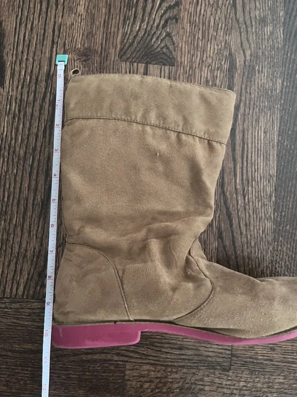 Crazy 8 Girls' Brown Faux-Suede Slouch Boots Size 2